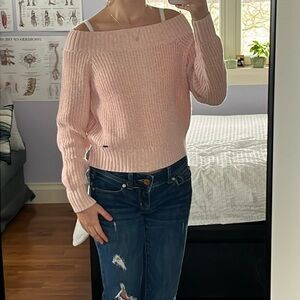 Hollister crop knit sweater